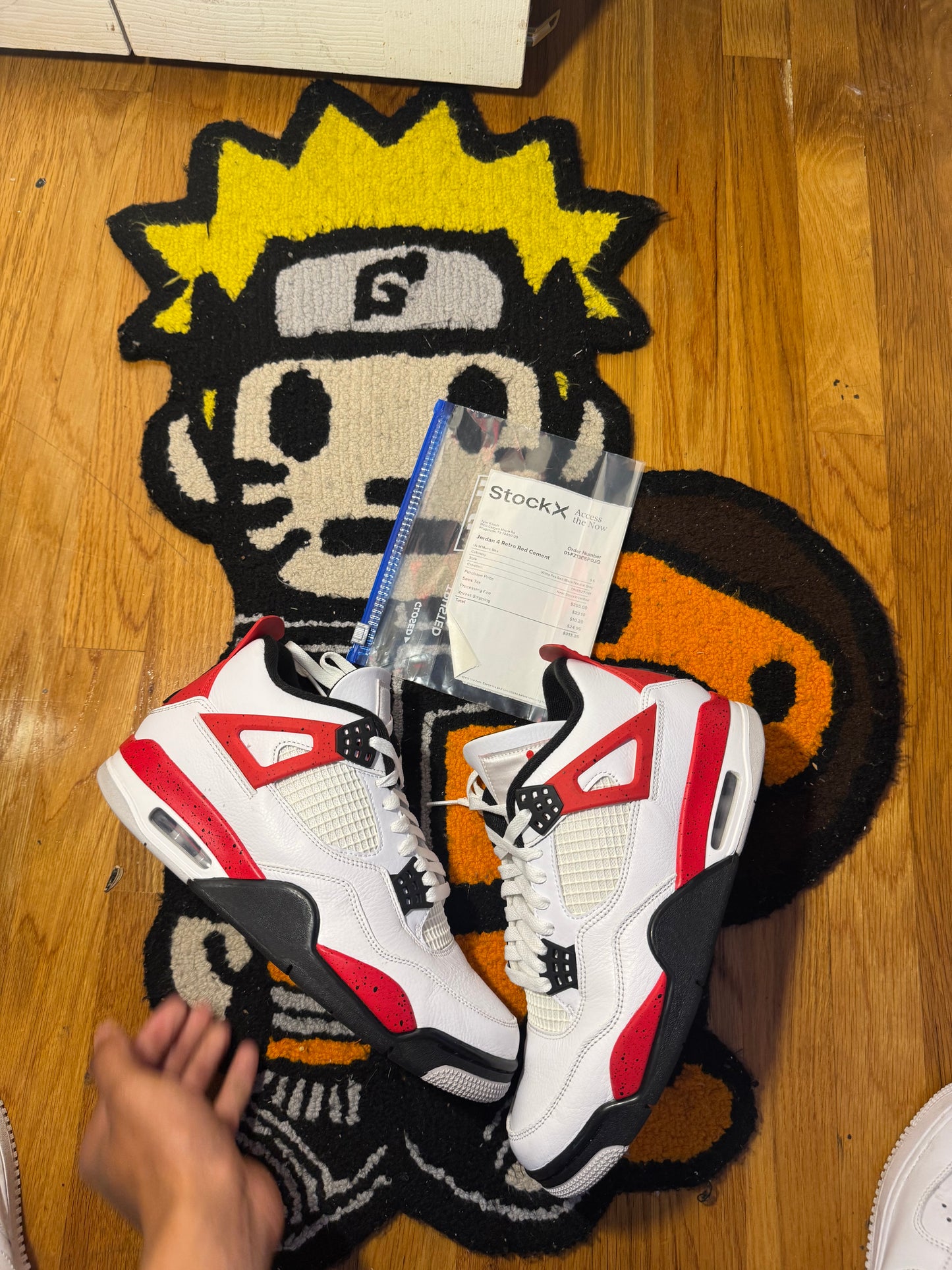 Red Cement 4's (Sz 9.5)