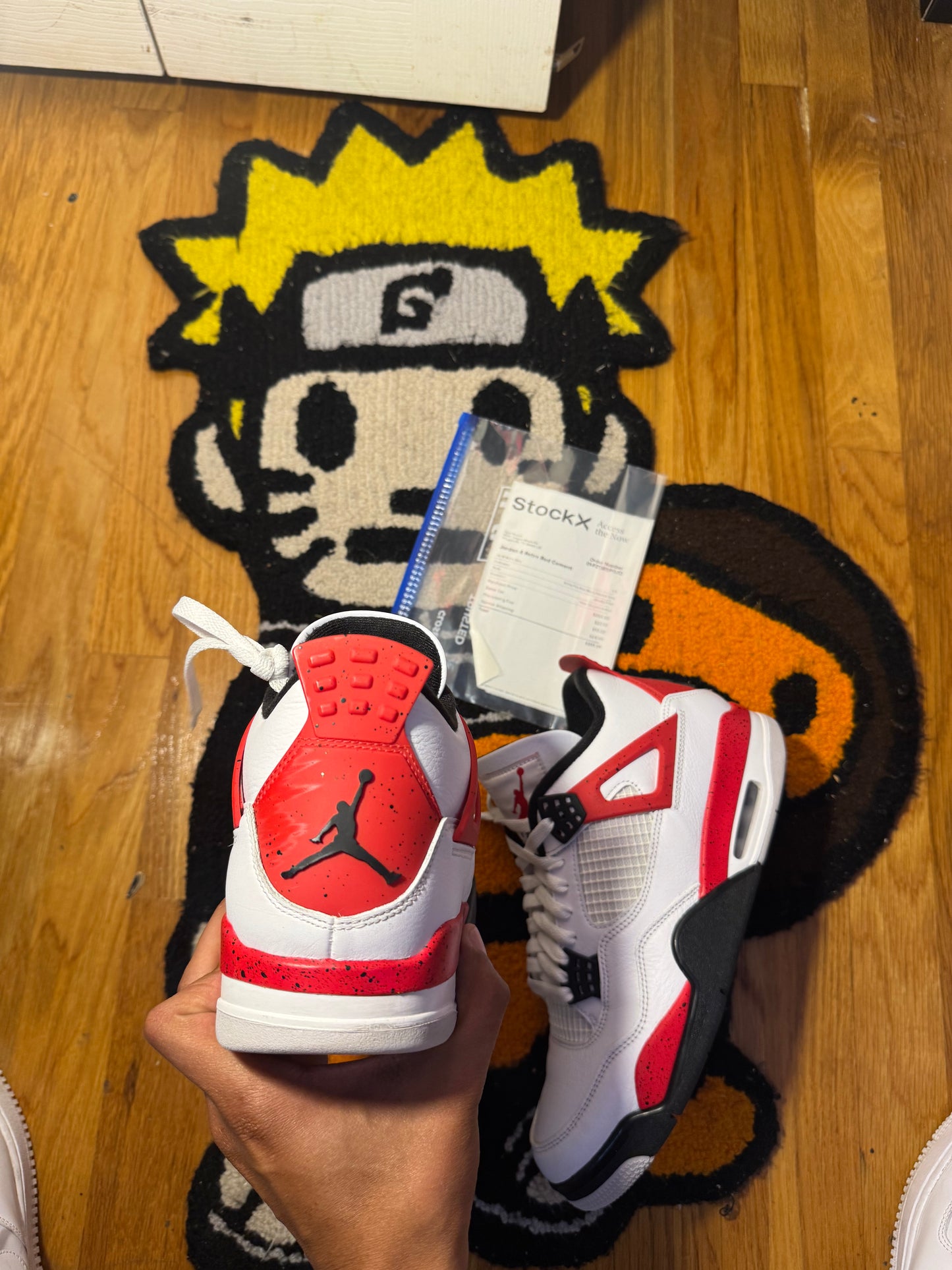 Red Cement 4's (Sz 9.5)