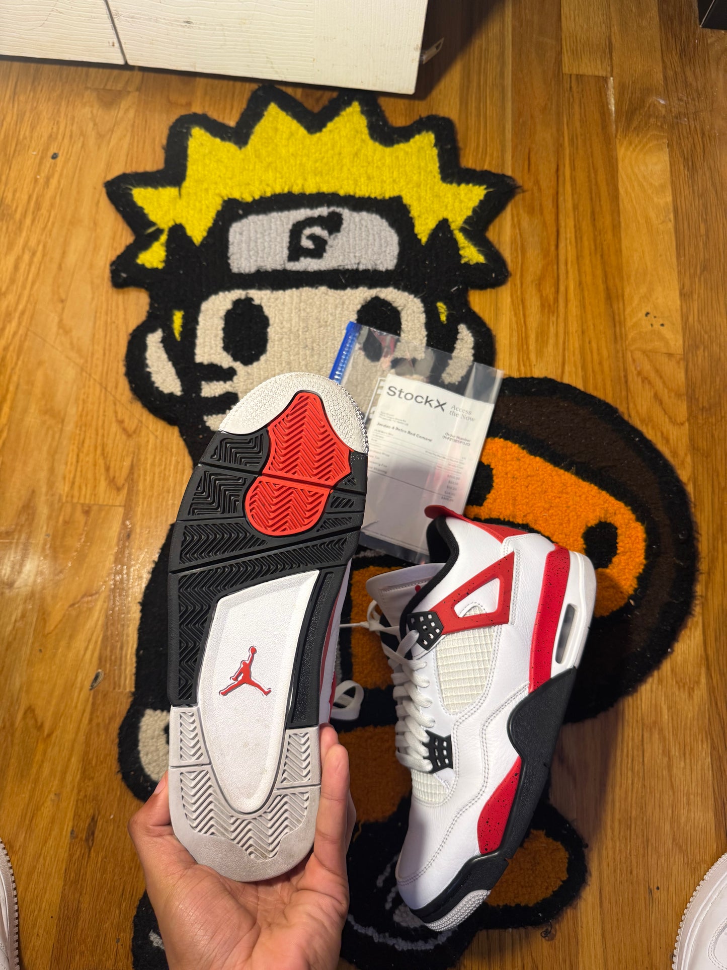 Red Cement 4's (Sz 9.5)
