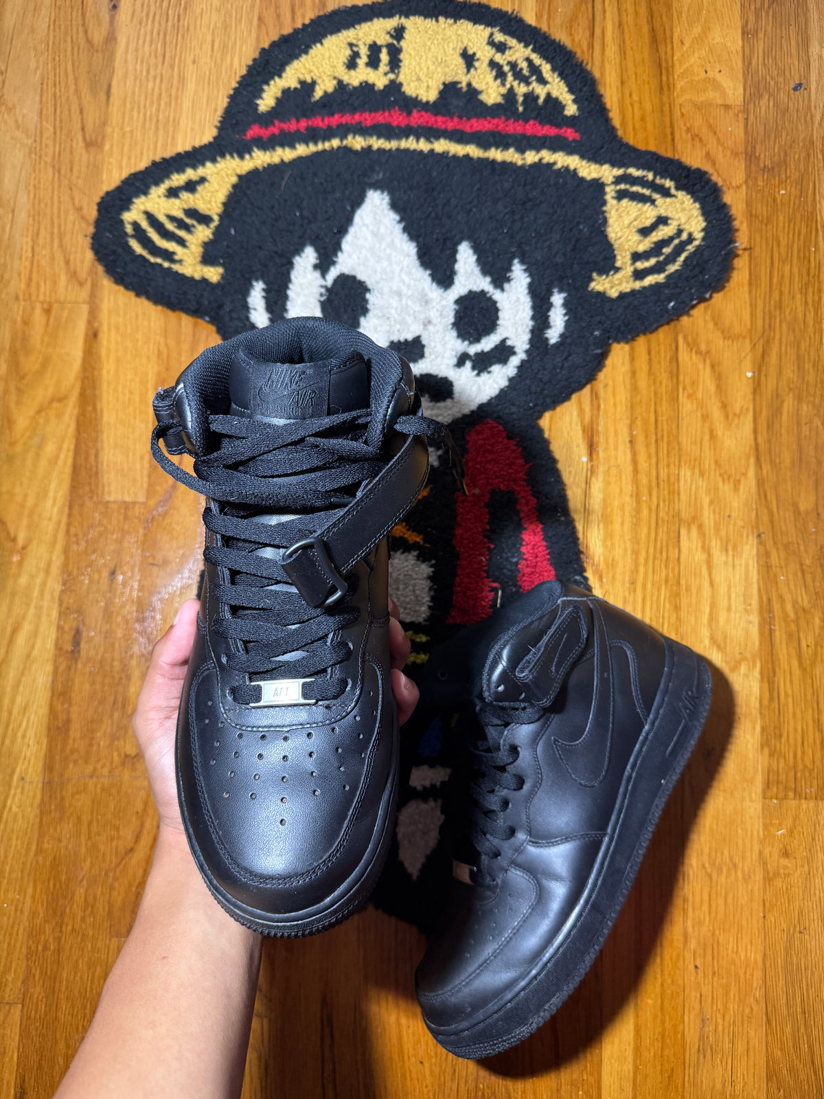 Air Force mid black Sz 9.5
