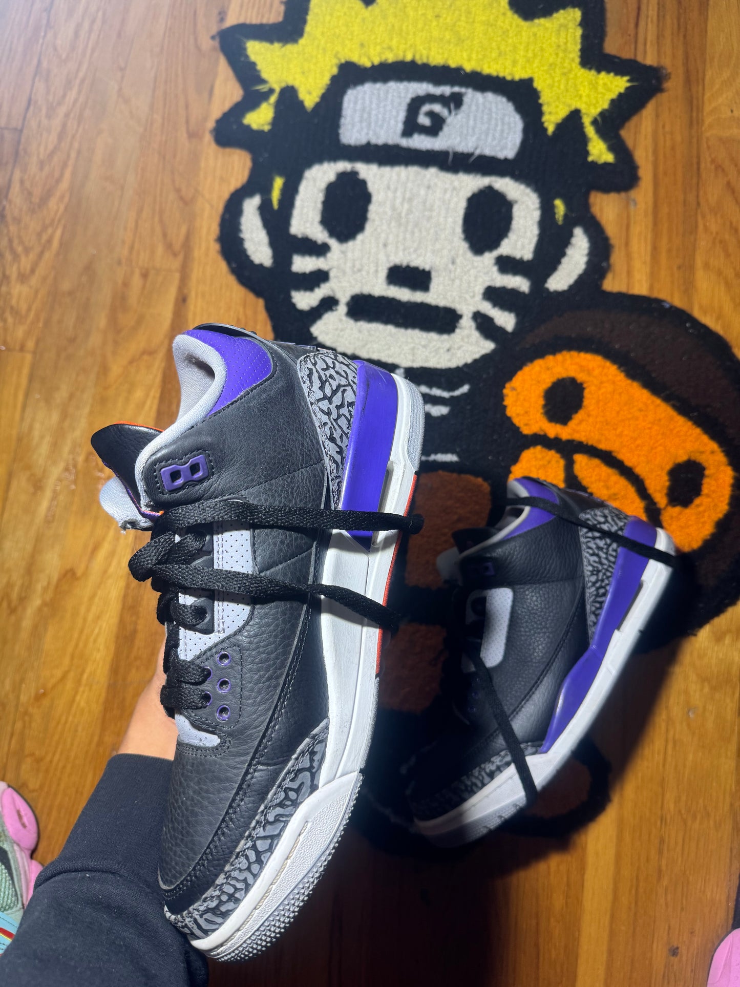 Black court purple 3 Sz 8.5 (no box)