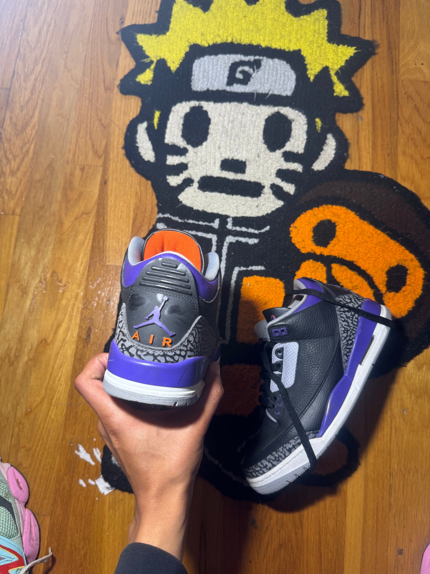 Black court purple 3 Sz 8.5 (no box)