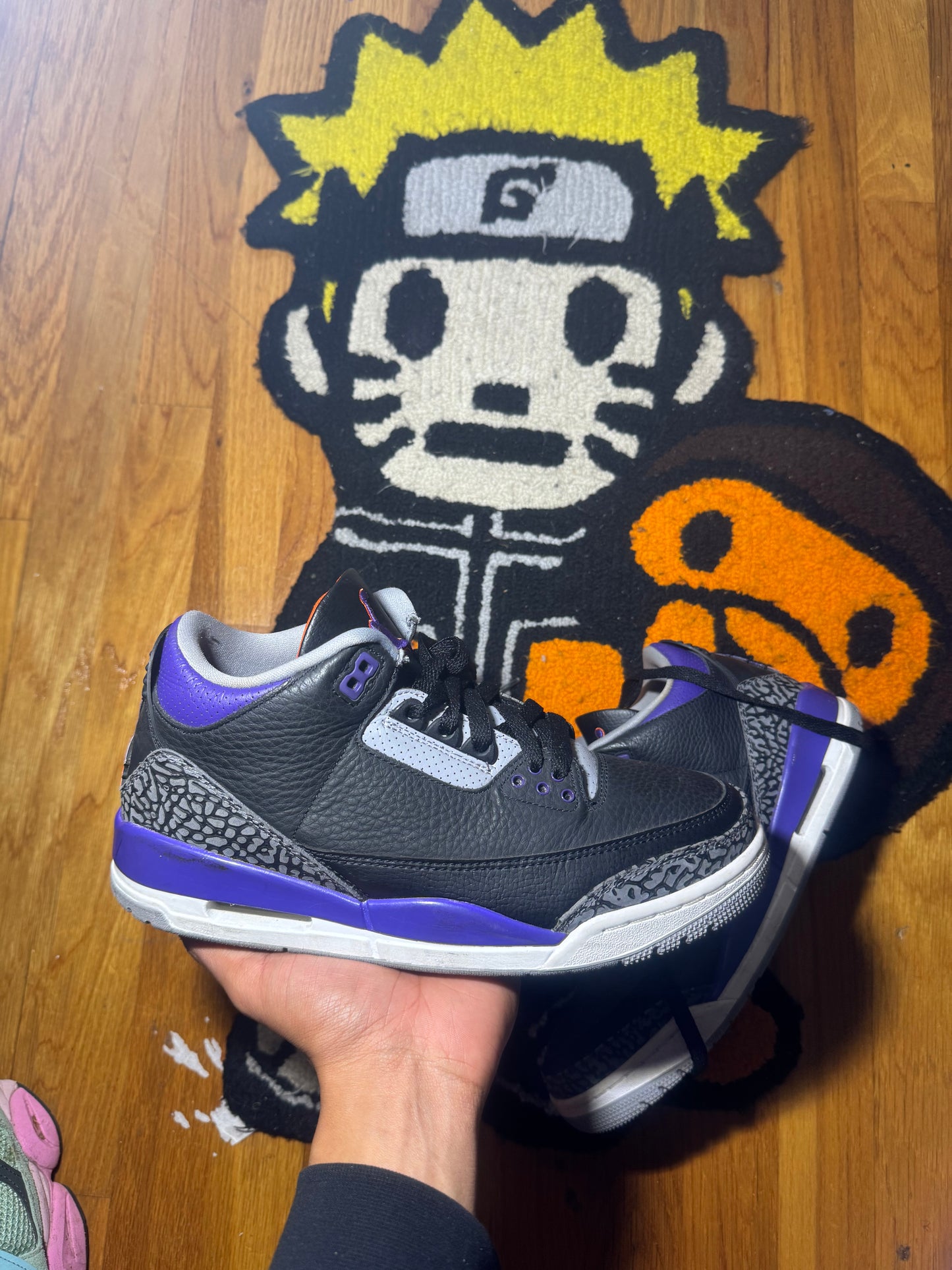 Black court purple 3 Sz 8.5 (no box)