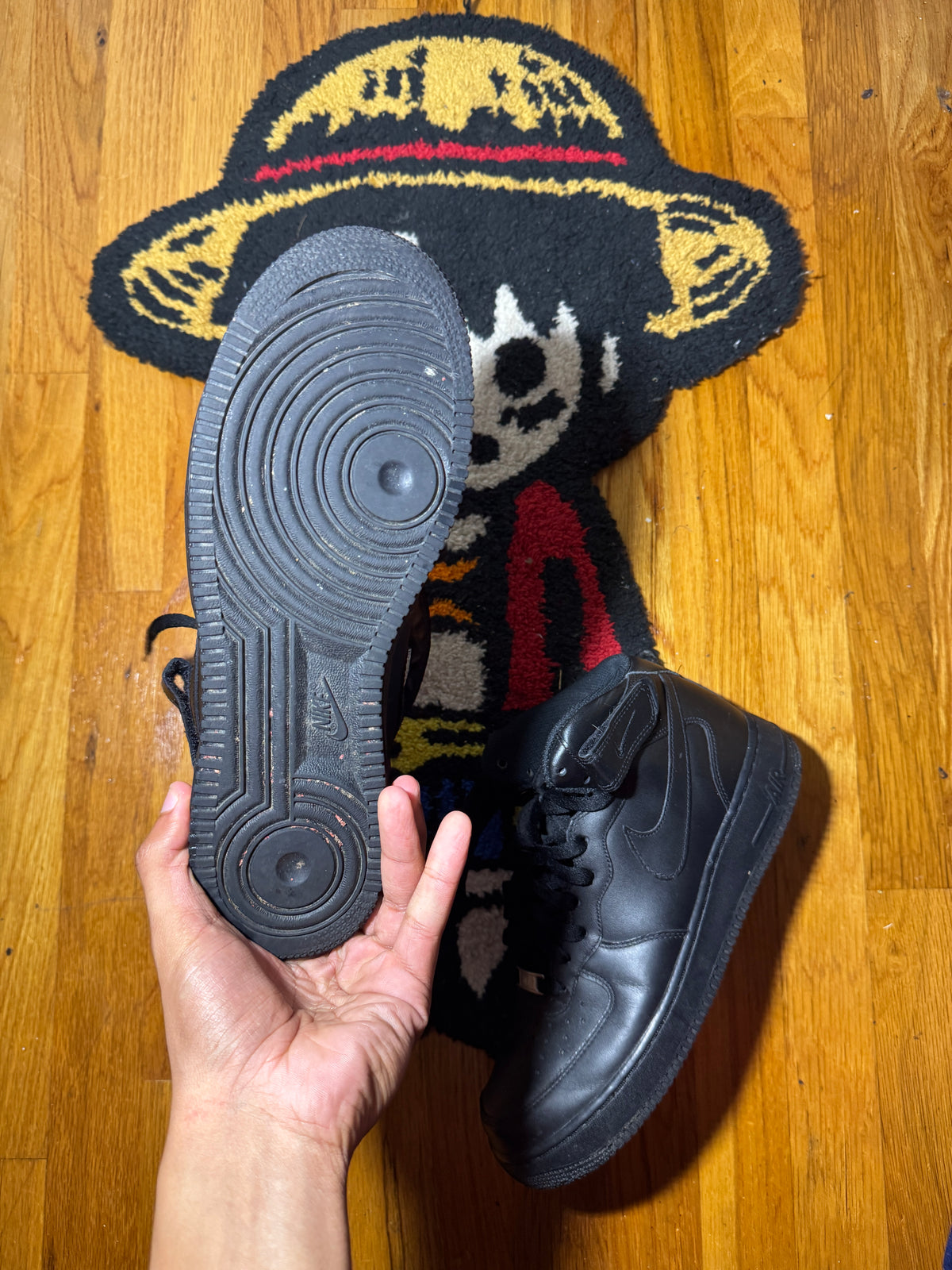 Air Force mid black Sz 9.5